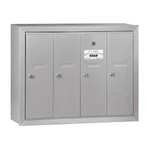 Aluminum Surface-Mounted USPS Access Vertical Mailbox with 4 Door