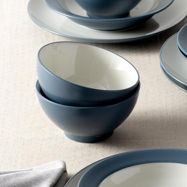 Noritake Colorwave Blue 12-Piece (Blue) Stoneware Coupe Dinnerware
