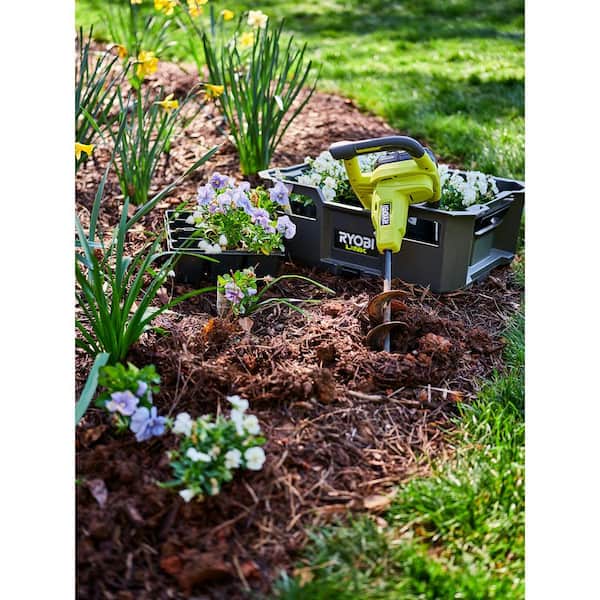 RYOBI - ONE+ 18V Cordless Earth Auger with 3 in. Bit, 2.0 Ah Battery and Charger