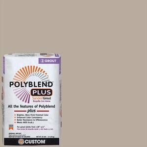Polyblend Plus #386 Oyster Gray 25 lb. Sanded Grout