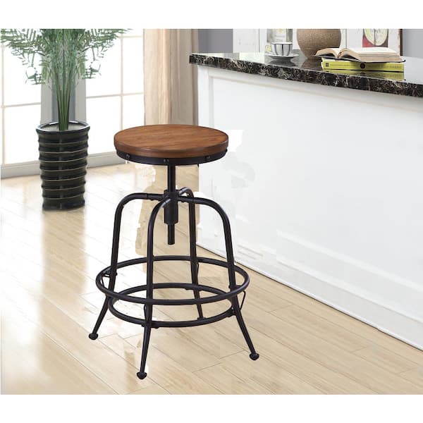 wood top swivel bar stool