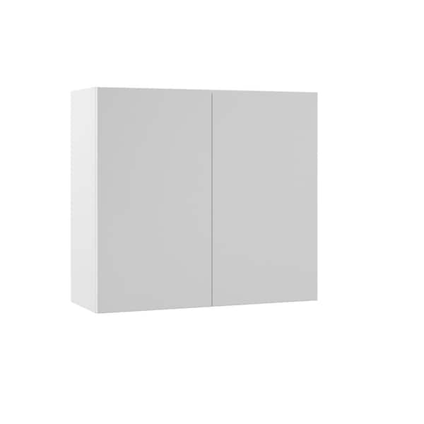 Hampton Bay Designer Series Edgeley Assembled 33x30x12 in. Wall Kitchen Cabinet in White