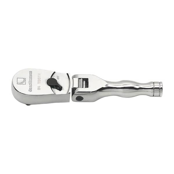 GEARWRENCH 3/8 in. Drive 84-Tooth Stubby Flex Head Full Polish Ratchet
