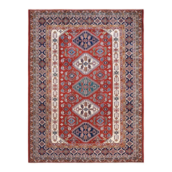 Solo Rugs Tribal One-of-a-Kind Bohemian Red 8 ft. 4 in. x 11 ft. 1 in. Tribal Area Rug