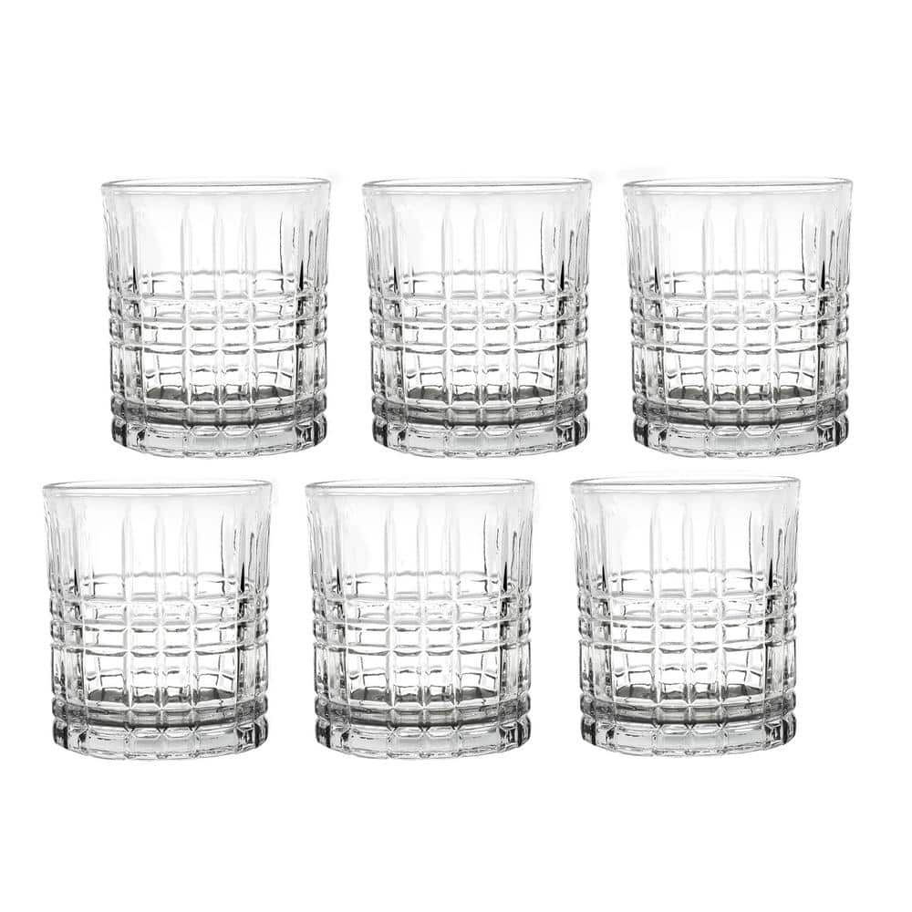 D) Bar Glasses Sets For The Home Set Of 6, Wavy Modern Design Highbal