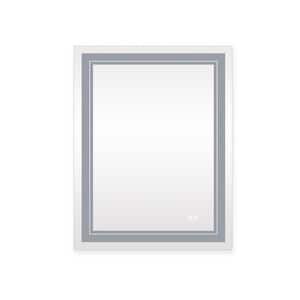 24 in. W x 32 in. H Rectangular Frameless LED with Anti-Fog Dimmable Makeup Mirror Wall Mounted Bathroom Vanity Mirror