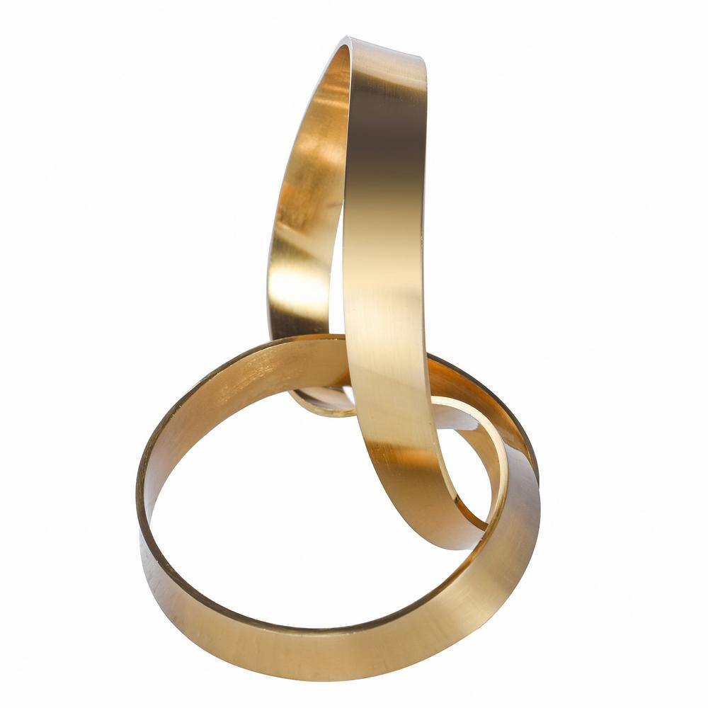 Brushed Brass Knot Decorative Table Accent