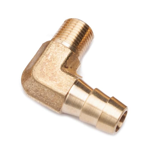 LTWFITTING Brass Barb Fitting Coupler 3/8-Inch Hose ID x 1/2-Inch Male NPT Fuel Gas Water Pack of 200 