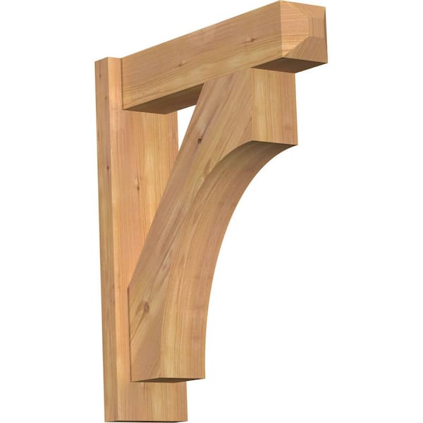 Ekena Millwork 6 in. x 24 in. x 20 in. Western Red Cedar Westlake Craftsman Smooth Outlooker