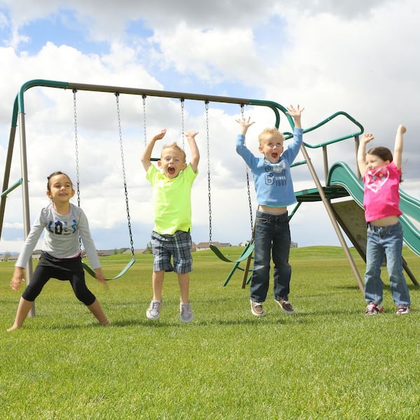 Lifetime climb cheap and slide playset