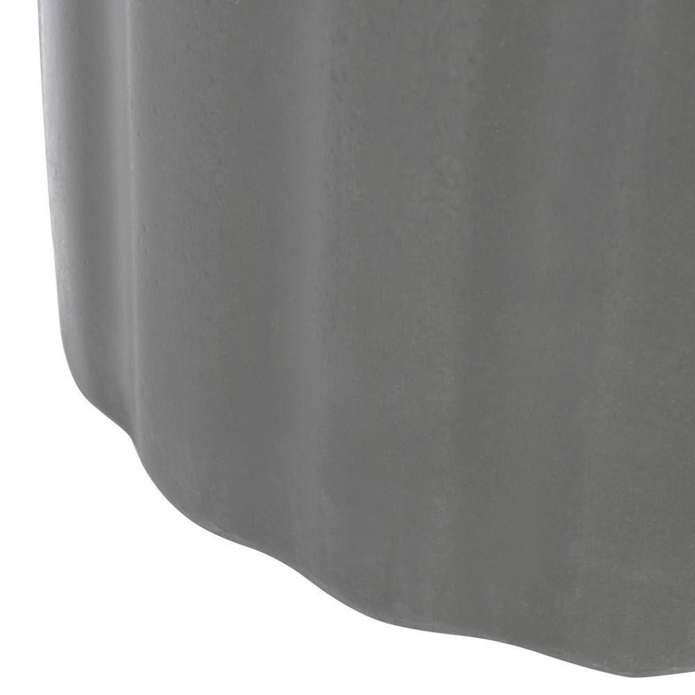 Vesta Dark Grey Concrete Indoor/Outdoor Accent Table