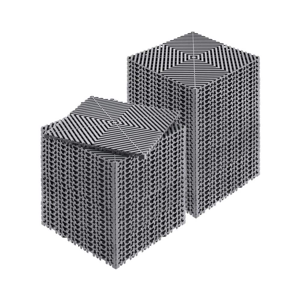 Interlocking Drainage Mat, 50 Pcs Drainage Mats, 12in. x 12in. Modular Interlocking Cushion, Non-Slip Gray PP Drainage price history on PriceWatchPro