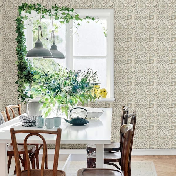 Sonoma Olive Spanish Tile Olive Wallpaper Sample