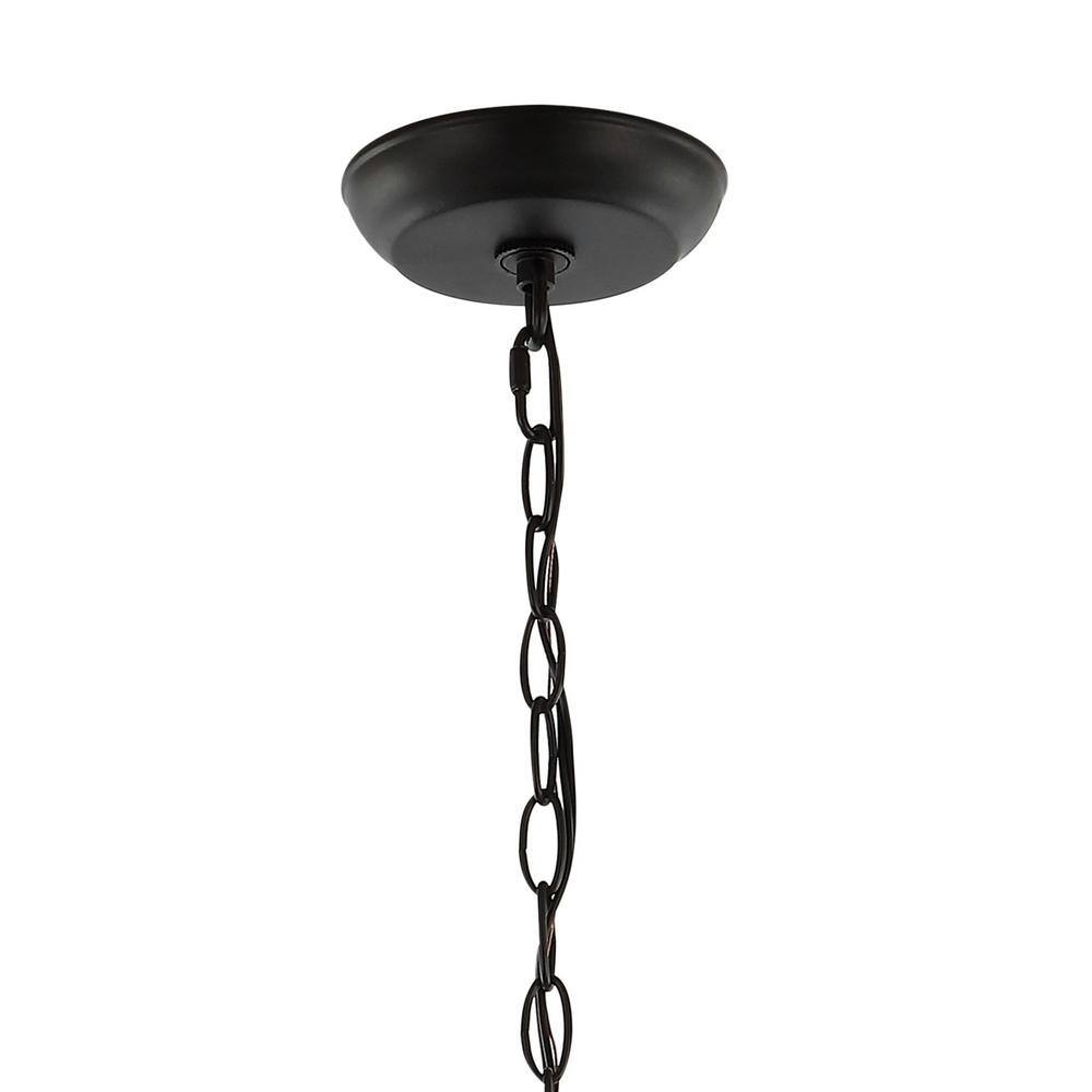 Milo 19" Rustic Farmhouse Bronze LED Pendant Light