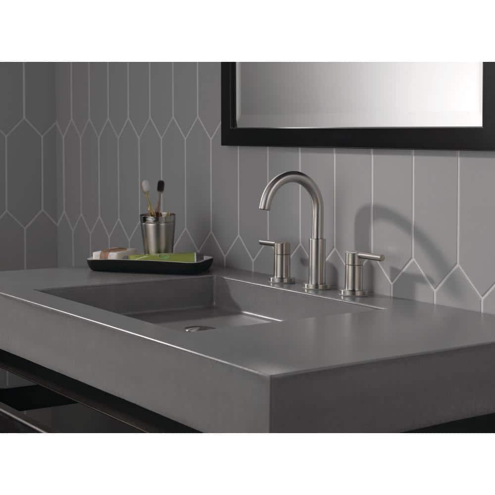 Nicoli Stainless Steel Modern Widespread Bathroom Faucet
