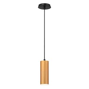 Neptune Integrated LED Gold Empire Mini Pendant with Gold Metal Shade