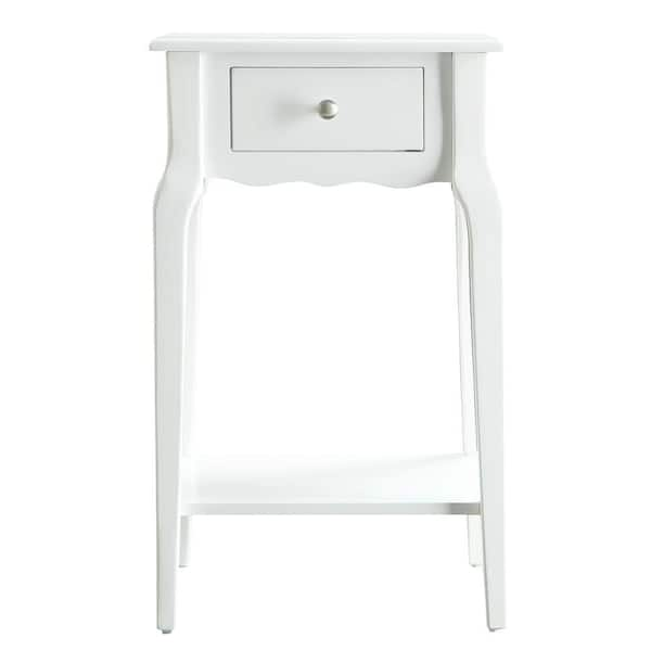 Homesullivan Lisette White End Table 40e711a-wh3a - The Home Depot