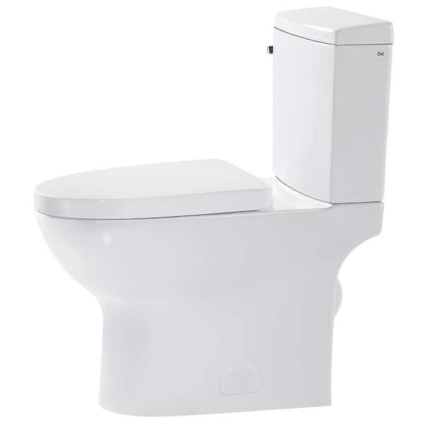 Genre Beweging Avondeten Glacier Bay Caspian 2-Piece 1.1/1.6 GPF Dual Flush Elongated Toilet in  White, Seat Included-GBTO201 - The Home Depot