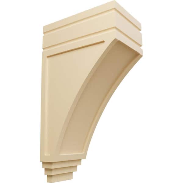 Ekena Millwork 7-3/4 in. x 5 in. x 14 in. Unfinished Wood Maple Large San Juan Wood Corbel