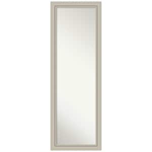 Large Rectangle Narrow Burnished Silver Modern Mirror (52 in. H x 18 in. W)