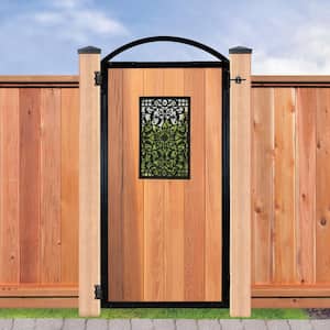 EZ Install 6-Standard Fence Board Arched Pro Gate Frame with One 15 in. x 24 in. Rectangle Gate Insert