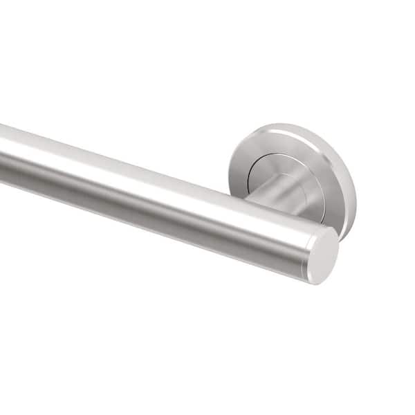 Gatco Latitude II 24 in. Grab Bar in Satin Nickel 855 - The Home Depot
