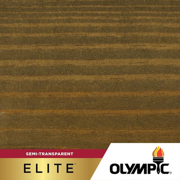 Olympic Elite 5 gal. ST-2008 Coffee Semi-Transparent Exterior Stain and Sealer in One