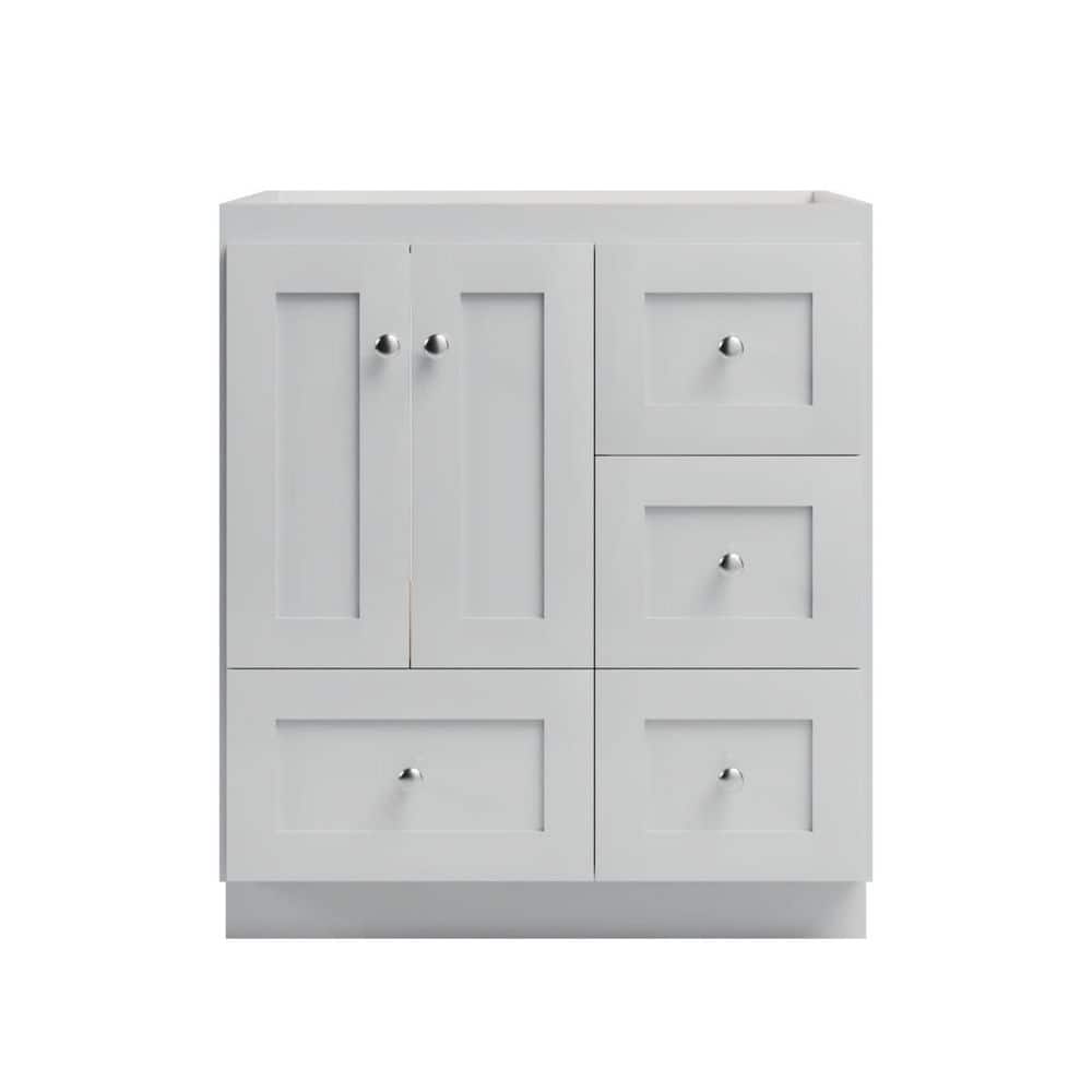 Shaker 30 in. W x 21 in. D x 34.5 in. H Bath Vanity Cabinet without Top in Dewy Morning price history on PriceWatchPro