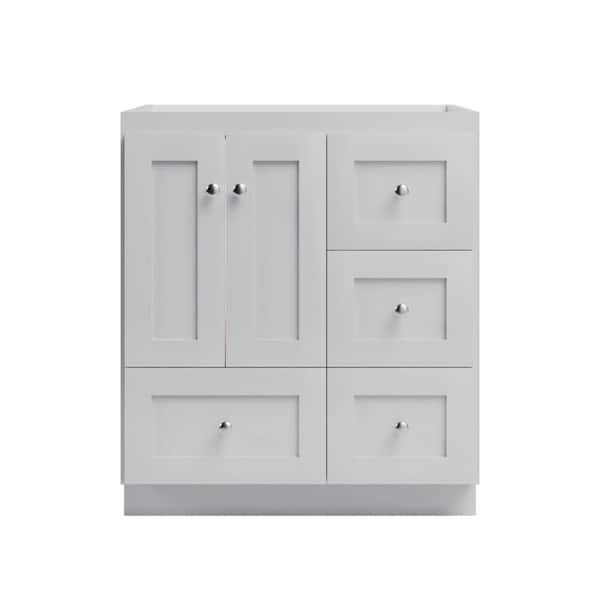 Shaker 30 in. W x 21 in. D x 34.5 in. H Bath Vanity Cabinet without Top in Dewy Morning