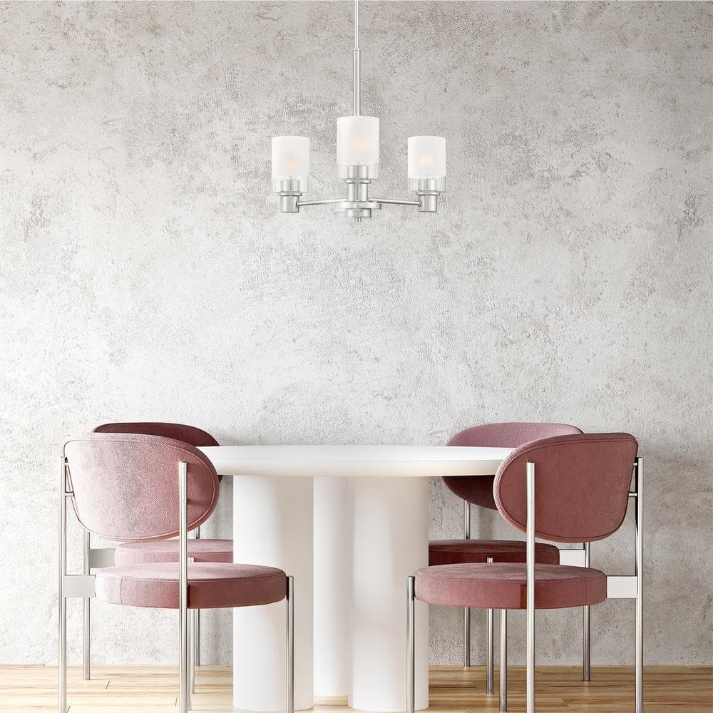 Cedar Lane Brushed Nickel 3-Light Mini Chandelier