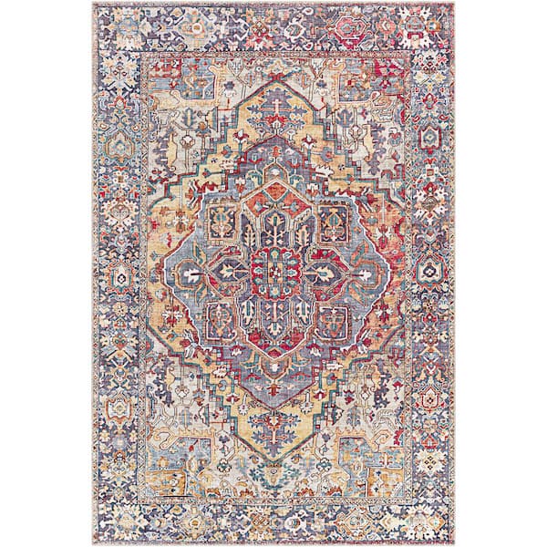 Livabliss Rhene Orange Doormat 2 ft. x 4 ft. Indoor Area Rug