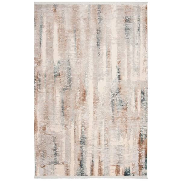 Eclipse 6 ft. x 9 ft. Beige/Cream Abstract Area Rug