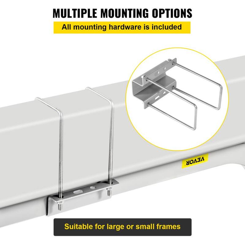 Boat Trailer Guide-on, 60 in. 2PCS Steel Trailer Post Guide ons, w/White PVC Tube Covers, Mounting Accessories Included