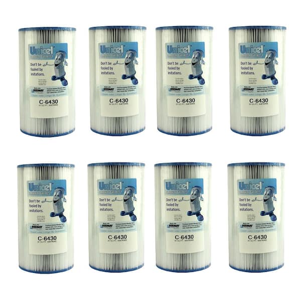 Unicel 6 in. Dia 30 sq. ft. Pool/Spa Replacement Filter Cartridge (8-Pack)