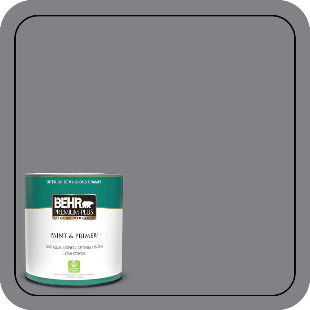 1 qt. #PPU26-03 Legendary Gray Semi-Gloss Enamel Low Odor Interior Paint & Primer price history on PriceWatchPro