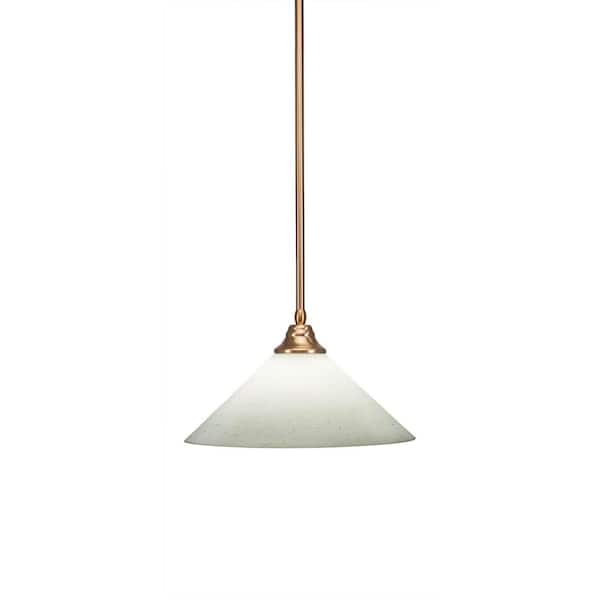 Unbranded Sparta 100-Watt 1-Light New Age Brass Bowl Mini Pendant Light with Glass Shade