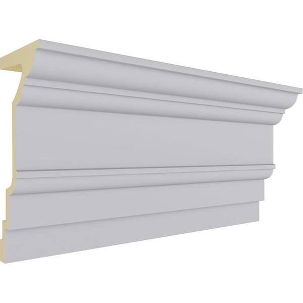 Ekena Millwork Traditional Massive Smooth 8.375 in. D x 8.375 in. W x 94.5 in. L Polyurethane Crown Moulding