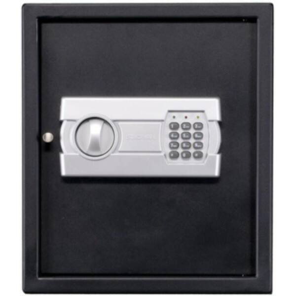 Stack-On 1 Shelf Personal Drawer/Wall Safe with Electronic Lock in Black