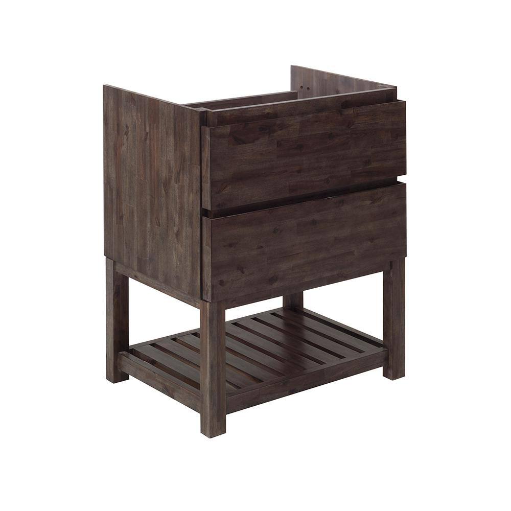 29" Brown Engineered Wood Freestanding Single Vanity Base