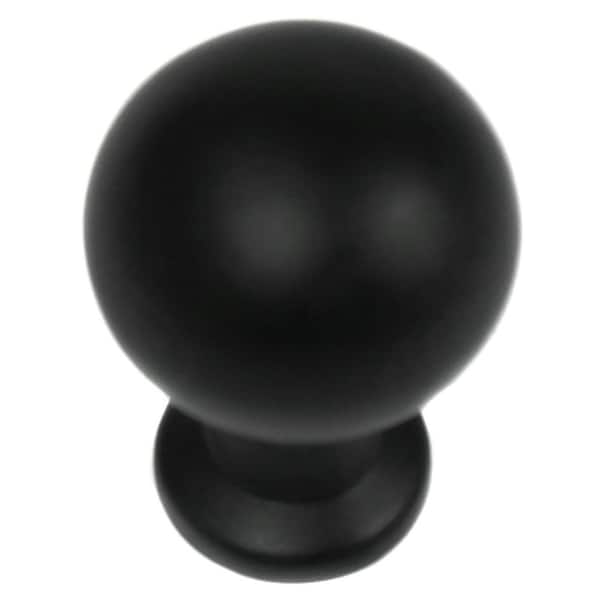 Austin. 875 in. Matte Black Round Cabinet Knob