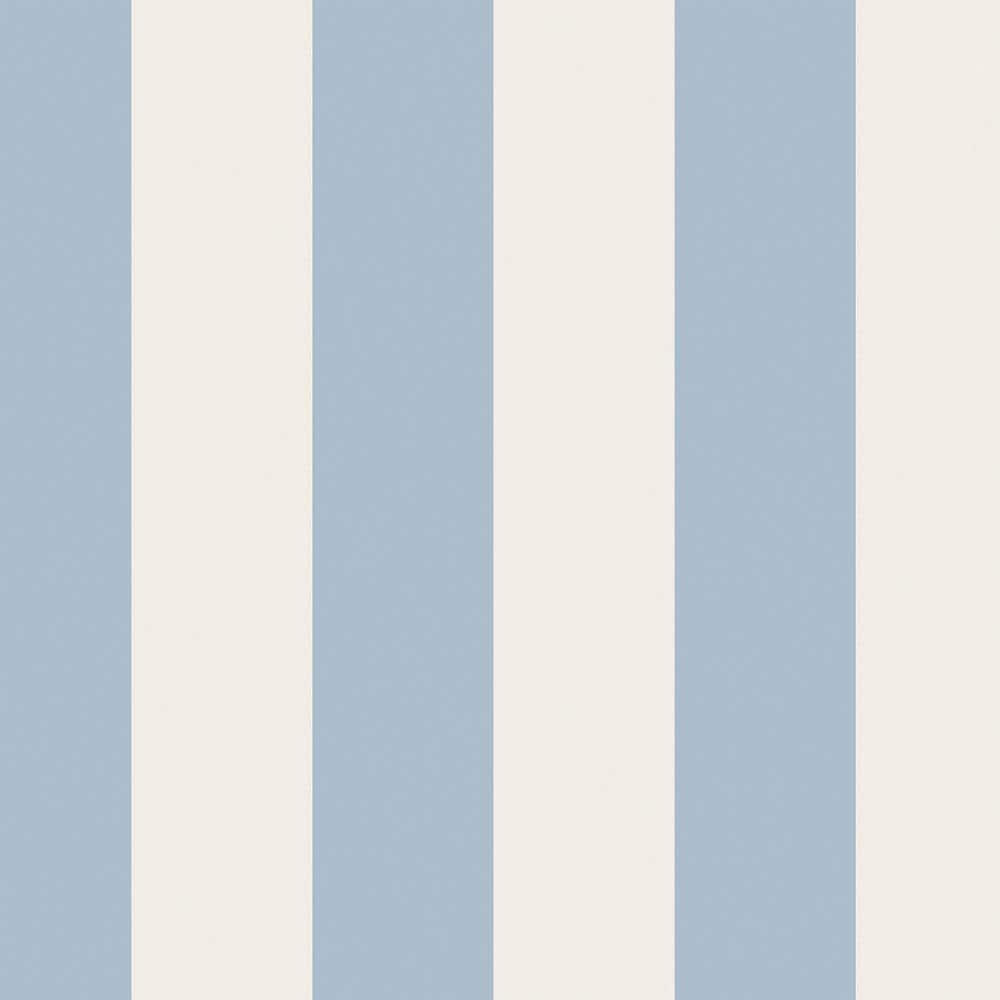 Canopy Stripe Blue Wallpaper Sample