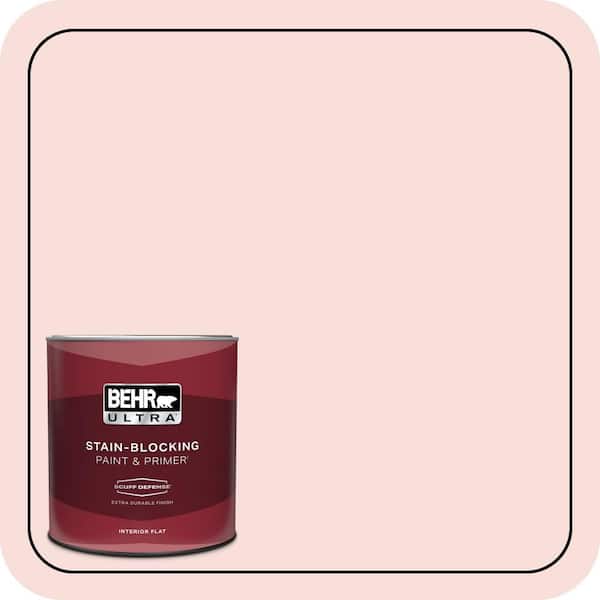 BEHR ULTRA 1 qt. #160C-1 Floral Linen Extra Durable Flat Interior Paint & Primer