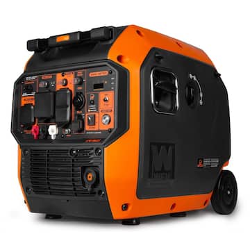 WEN 6800-Watt Dual Fuel 120V/240V Electric Start Gas-Powered Portable Inverter Generator, CO Alarm & Electric Vehicle Backup DF680iX