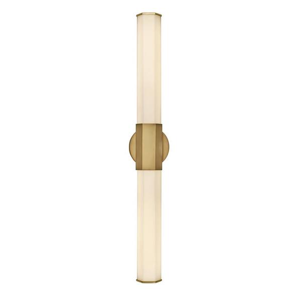HINKLEY - Hinkley Facet 40-Watt Integrated LED 3-Light 32 in. Bath Vanity Light with Invisimount in Heritage Brass