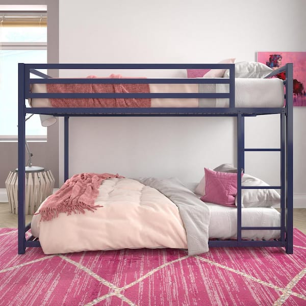 Dhp Mabel Blue Metal Full Over, Full Bunk Bed Set