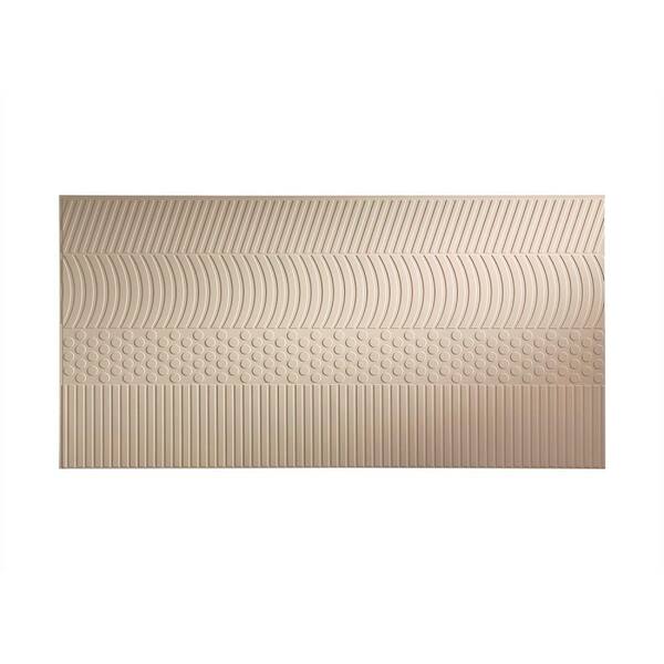 Fasade Nexus 96 in. x 48 in. Decorative Wall Panel in Almond