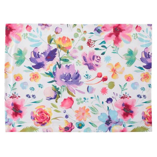 Double Brushed Poly- 606 Pink Floral - Mt Hope Fabrics and Gift Shoppe