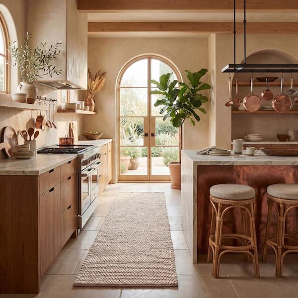 Natura Brown 2 ft. x 8 ft. Gradient Runner Rug