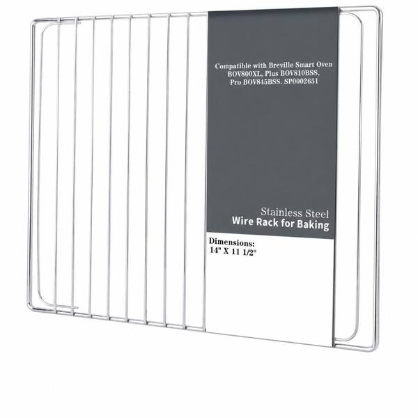 18/8 Stainless Steel Replacement Wire Rack for Breville BOV800XL, BOV810BSS, BOV845BSS, 14 in x 11.5