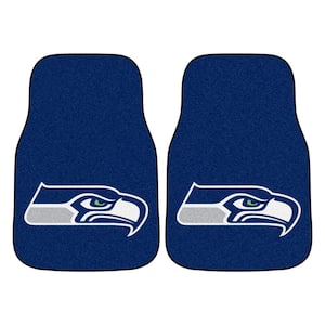 Seattle Seahawks 18 in. x 27 in. 2-Piece Carpeted Car Mat Set